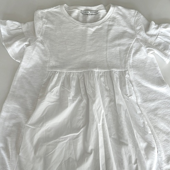 English Factory Mini Dress Cotton Terry In White size Medium - Picture 4 of 10
